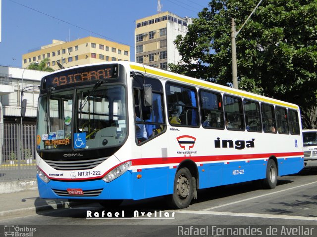 Auto Lotação Ingá NIT.01-222 na cidade de Niterói, Rio de Janeiro, Brasil, por Rafael Fernandes de Avellar. Número da foto: #5588833.