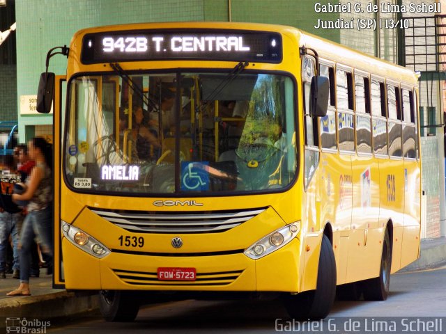 Viação Leme 1539 na cidade de Jundiaí, São Paulo, Brasil, por Gabriel Giacomin de Lima. Número da foto: #5588791.