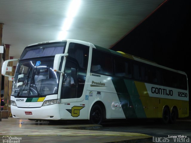 Empresa Gontijo de Transportes 12250 na cidade de João Monlevade, Minas Gerais, Brasil, por Lucas Vieira. ID da foto: 5541303.