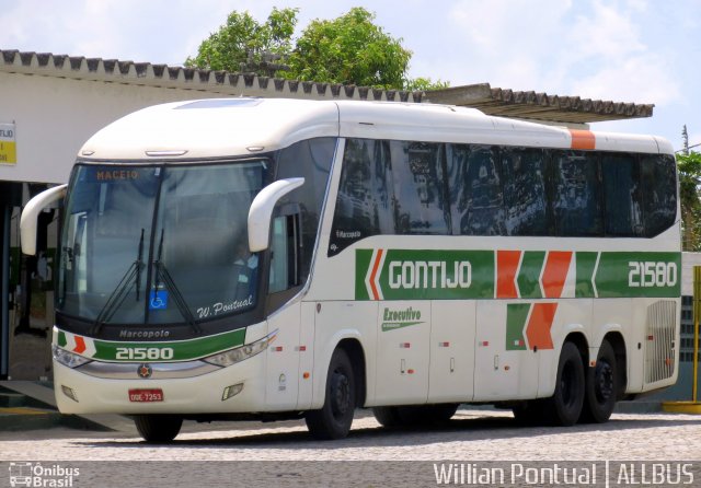Empresa Gontijo de Transportes 21580 na cidade de Messias, Alagoas, Brasil, por Willian Pontual. Número da foto: #5540999.