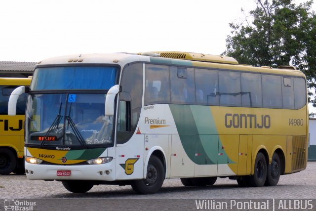 Empresa Gontijo de Transportes 14980 na cidade de Messias, Alagoas, Brasil, por Willian Pontual. Número da foto: #5540994.
