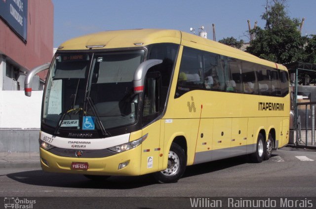 Viação Itapemirim 60727 na cidade de Rio de Janeiro, Rio de Janeiro, Brasil, por Willian Raimundo Morais. ID da foto: 5541741.