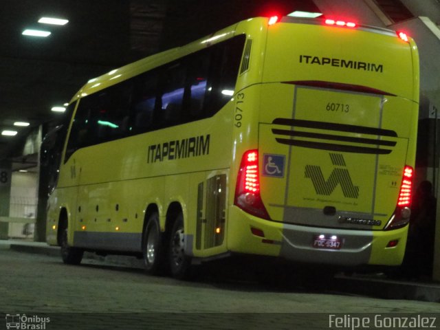 Viação Itapemirim 60713 na cidade de Belo Horizonte, Minas Gerais, Brasil, por Felipe Gonzalez. Número da foto: #5540715.