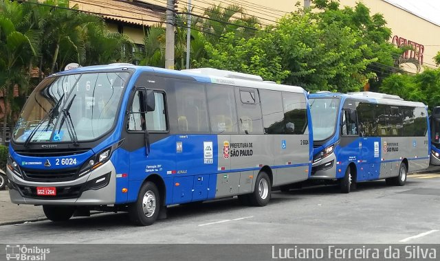 Transcooper > Norte Buss 2 6024 na cidade de São Paulo, São Paulo, Brasil, por Luciano Ferreira da Silva. ID da foto: 5590624.