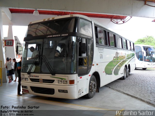 Viação Graciosa 178 na cidade de Joinville, Santa Catarina, Brasil, por Paulinho Sartor. ID da foto: 5591496.