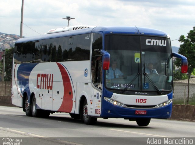CMW Transportes 1105 na cidade de Belo Horizonte, Minas Gerais, Brasil, por Adão Raimundo Marcelino. Número da foto: #5594075.