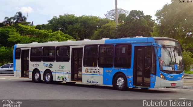 TUPI - Transportes Urbanos Piratininga 6 2179 na cidade de São Paulo, São Paulo, Brasil, por Roberto Teixeira. ID da foto: 5593826.