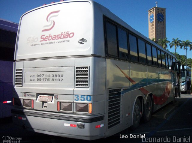 São Sebastião Turismo 350 na cidade de Aparecida, São Paulo, Brasil, por Leonardo Daniel. Número da foto: #5592767.
