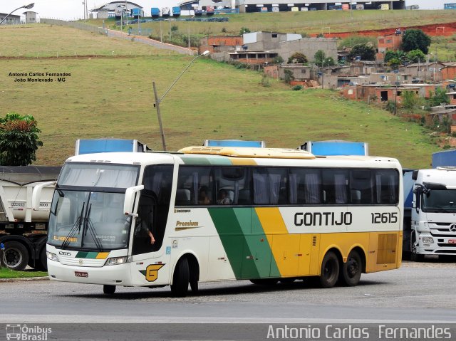 Empresa Gontijo de Transportes 12615 na cidade de João Monlevade, Minas Gerais, Brasil, por Antonio Carlos Fernandes. ID da foto: 5593653.