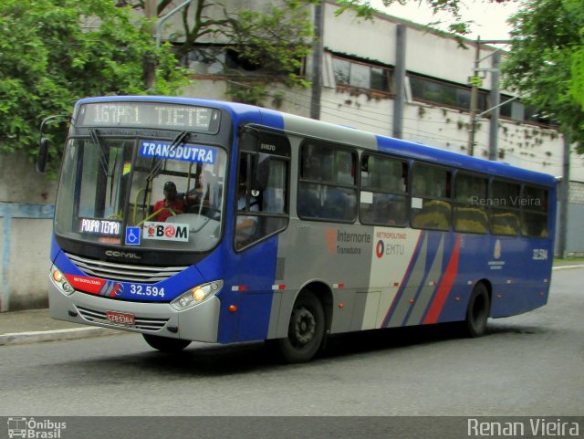 Viação Transdutra 32.594 na cidade de São Paulo, São Paulo, Brasil, por Renan Vieira. ID da foto: 5596926.