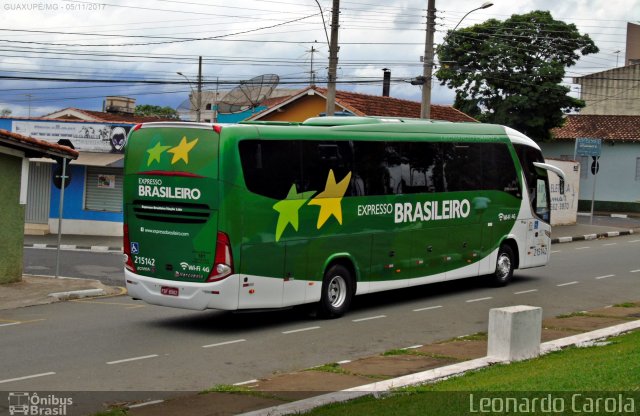 Expresso Brasileiro 215142 na cidade de Guaxupé, Minas Gerais, Brasil, por Leonardo Carola. ID da foto: 5596015.