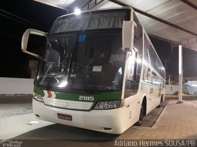 Empresa Gontijo de Transportes 21115 na cidade de Quixadá, Ceará, Brasil, por Adriano Hermes Soares. ID da foto: 5596500.