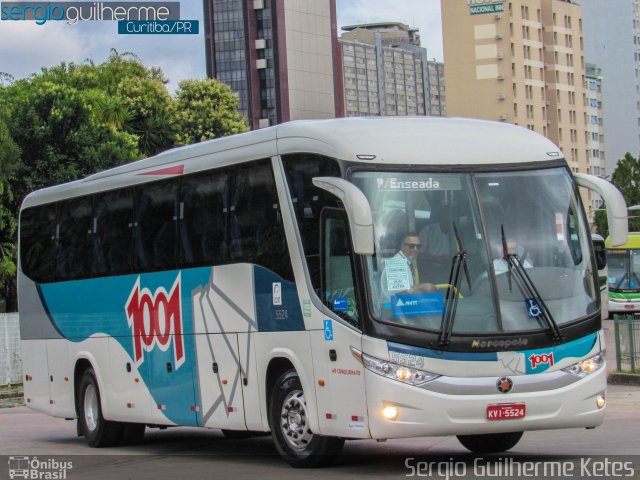 Auto Viação 1001 5524 na cidade de Curitiba, Paraná, Brasil, por Sergio Guilherme Ketes. ID da foto: 5598851.