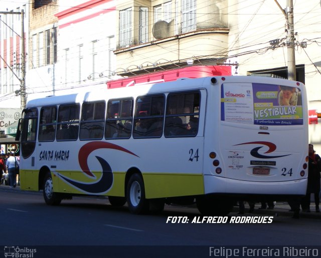 Transportes Santa Maria 24 na cidade de Pelotas, Rio Grande do Sul, Brasil, por Felipe Ferreira Ribeiro. Número da foto: #5599121.