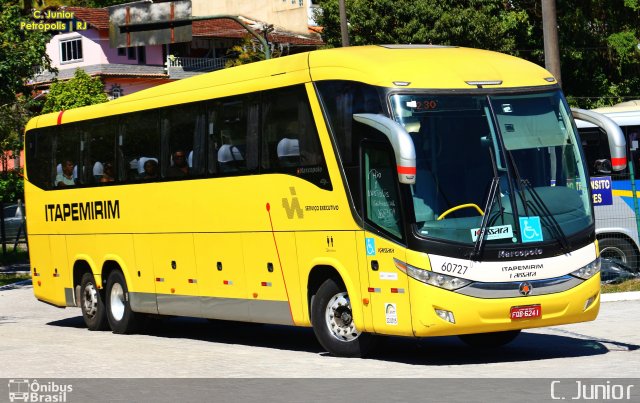 Viação Itapemirim 60727 na cidade de Petrópolis, Rio de Janeiro, Brasil, por Clovis Junior. Número da foto: #5599400.
