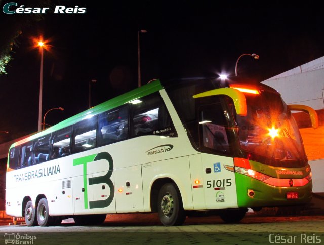 Transbrasiliana Transportes e Turismo 51015 na cidade de Belo Horizonte, Minas Gerais, Brasil, por César Ônibus. ID da foto: 5597851.