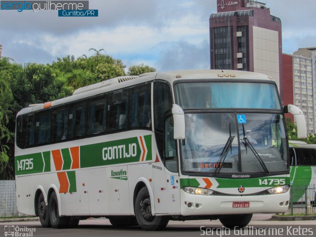 Empresa Gontijo de Transportes 14735 na cidade de Curitiba, Paraná, Brasil, por Sergio Guilherme Ketes. ID da foto: 5598866.