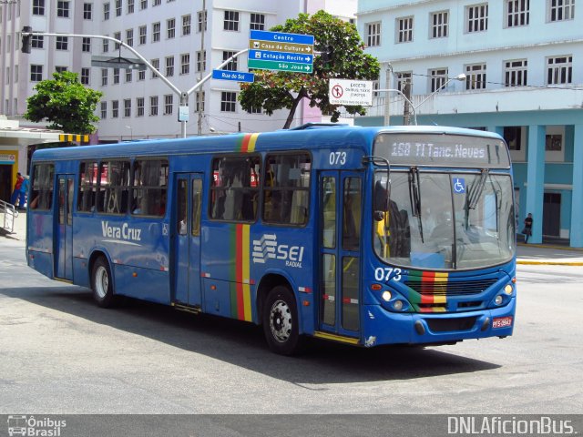 Expresso Vera Cruz 073 na cidade de Recife, Pernambuco, Brasil, por Danilo Elisio da Costa. ID da foto: 5598518.