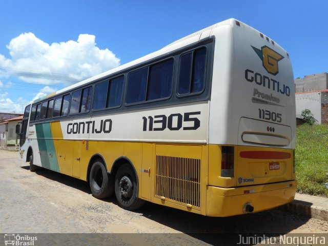 Empresa Gontijo de Transportes 11305 na cidade de Araçuaí, Minas Gerais, Brasil, por Juninho Nogueira. ID da foto: 5599308.