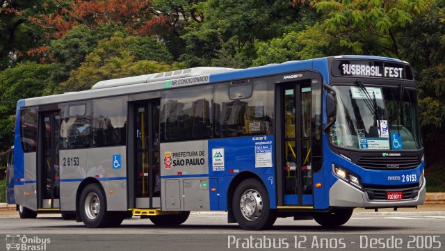 Transcooper > Norte Buss 2 6153 na cidade de São Paulo, São Paulo, Brasil, por Cristiano Soares da Silva. ID da foto: 5597795.