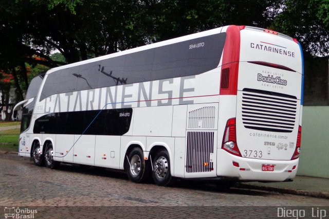 Auto Viação Catarinense 3733 na cidade de Joinville, Santa Catarina, Brasil, por Diego Lip. Número da foto: #5597676.