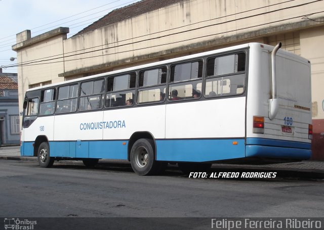 Viação Nossa Senhora Conquistadora 180 na cidade de Pelotas, Rio Grande do Sul, Brasil, por Felipe Ferreira Ribeiro. Número da foto: #5599132.