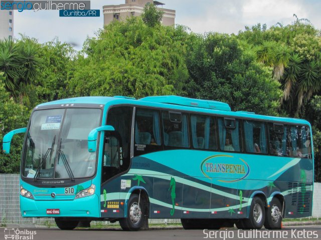 Coletivo Transpenha 510 na cidade de Curitiba, Paraná, Brasil, por Sergio Guilherme Ketes. Número da foto: #5598869.