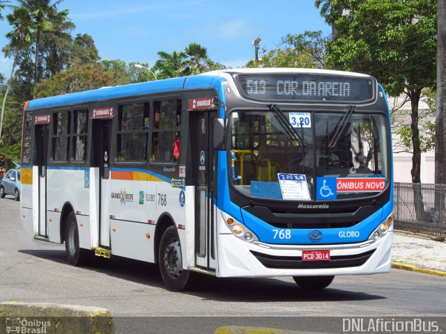Transportadora Globo 768 na cidade de Recife, Pernambuco, Brasil, por Danilo Elisio da Costa. Número da foto: #5598521.