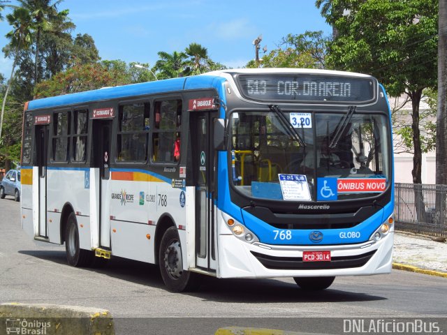 Transportadora Globo 768 na cidade de Recife, Pernambuco, Brasil, por Danilo Elisio da Costa. ID da foto: 5598521.