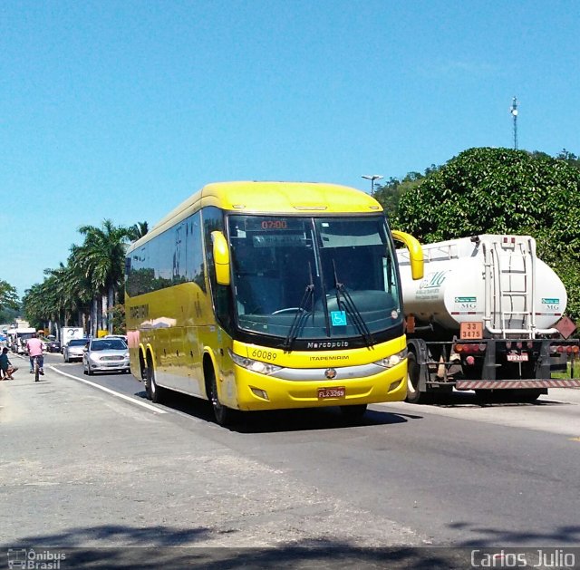 Viação Itapemirim 60089 na cidade de Casimiro de Abreu, Rio de Janeiro, Brasil, por Carlos Julio. ID da foto: 5600537.