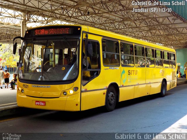 Viação Leme 1521 na cidade de Jundiaí, São Paulo, Brasil, por Gabriel Giacomin de Lima. ID da foto: 5601022.