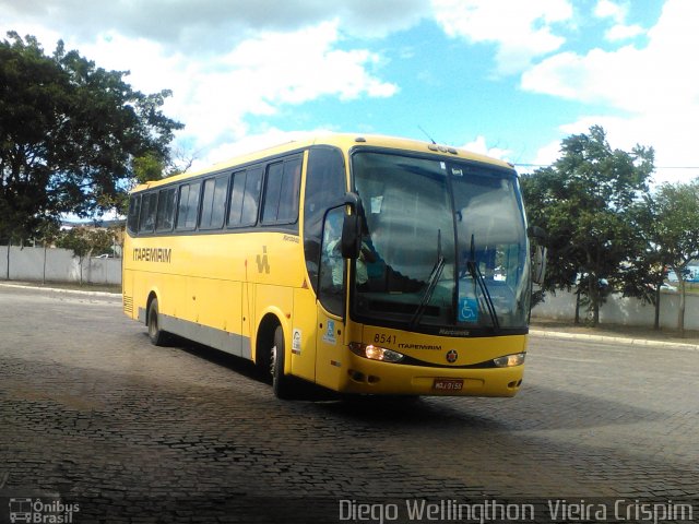 Viação Itapemirim 8541 na cidade de Vitória da Conquista, Bahia, Brasil, por Diego Wellingthon  Vieira Crispim. Número da foto: #5600479.