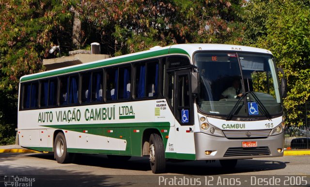 Auto Viação Cambuí 165 na cidade de São Paulo, São Paulo, Brasil, por Cristiano Soares da Silva. ID da foto: 5604116.