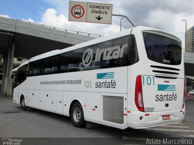 Santa Fé Transportes 101 na cidade de Belo Horizonte, Minas Gerais, Brasil, por Adão Raimundo Marcelino. Número da foto: #5604298.