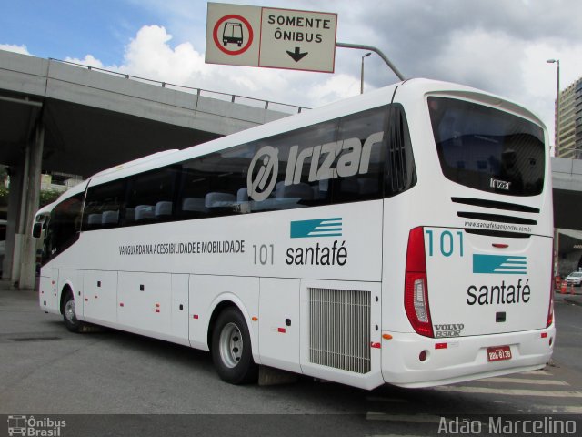 Santa Fé Transportes 101 na cidade de Belo Horizonte, Minas Gerais, Brasil, por Adão Raimundo Marcelino. ID da foto: 5604298.