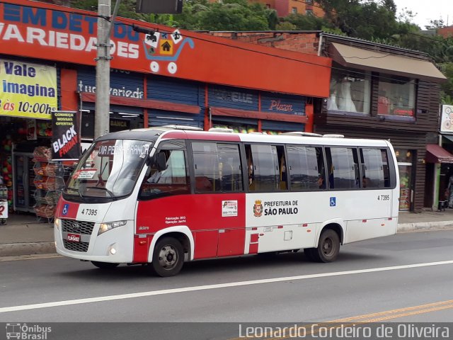 Pêssego Transportes 4 7395 na cidade de São Paulo, São Paulo, Brasil, por Eduardo de Oliveira. Número da foto: #5604142.