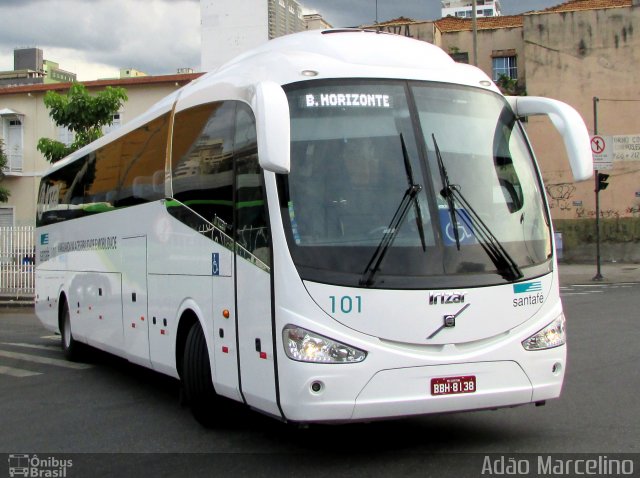 Santa Fé Transportes 101 na cidade de Belo Horizonte, Minas Gerais, Brasil, por Adão Raimundo Marcelino. ID da foto: 5604311.