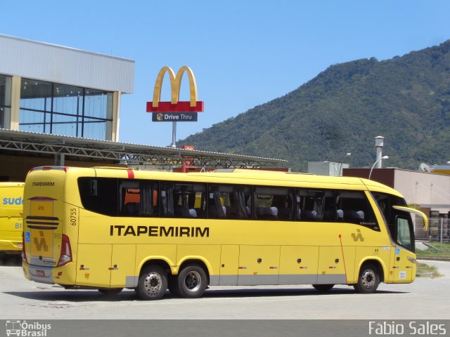 Viação Itapemirim 60755 na cidade de Guarapari, Espírito Santo, Brasil, por Fábio Sales. Número da foto: #5603252.