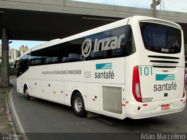 Santa Fé Transportes 101 na cidade de Belo Horizonte, Minas Gerais, Brasil, por Adão Raimundo Marcelino. ID da foto: 5604321.