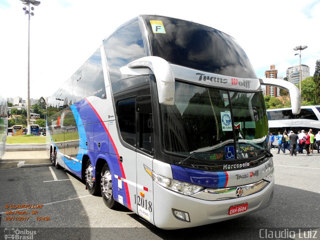 Trans Wolff Transportes e Turismo 12018 na cidade de São Paulo, São Paulo, Brasil, por Claudio Luiz. Número da foto: #5603663.