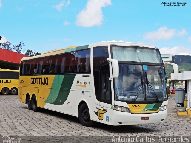 Empresa Gontijo de Transportes 12125 na cidade de João Monlevade, Minas Gerais, Brasil, por Antonio Carlos Fernandes. ID da foto: 5603048.