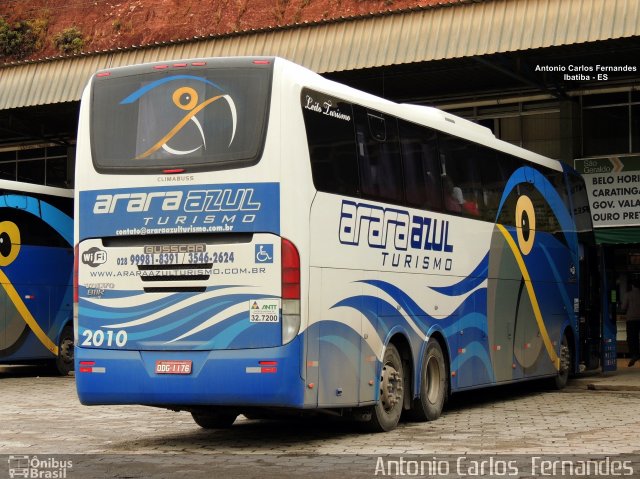 Arara Azul Turismo 2010 na cidade de Ibatiba, Espírito Santo, Brasil, por Antonio Carlos Fernandes. Número da foto: #5603033.