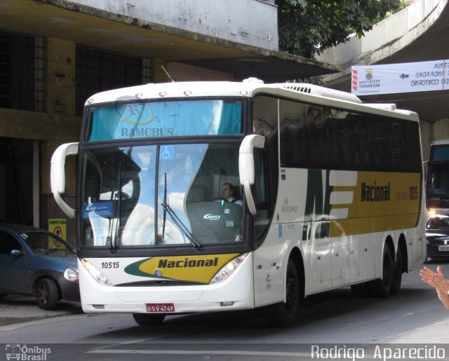 Viação Nacional 10515 na cidade de Belo Horizonte, Minas Gerais, Brasil, por Rodrigo  Aparecido. Número da foto: #5604313.