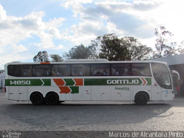Empresa Gontijo de Transportes 14850 na cidade de Perdões, Minas Gerais, Brasil, por Marcos de Alcantara Pinto. Número da foto: #5606197.