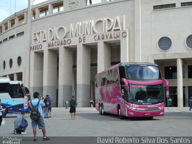 Viação Garcia 7289 na cidade de São Paulo, São Paulo, Brasil, por David Roberto Silva Dos Santos. ID da foto: 5607012.