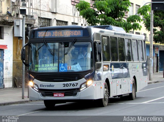 SM Transportes 20767 na cidade de Belo Horizonte, Minas Gerais, Brasil, por Adão Raimundo Marcelino. ID da foto: 5607249.