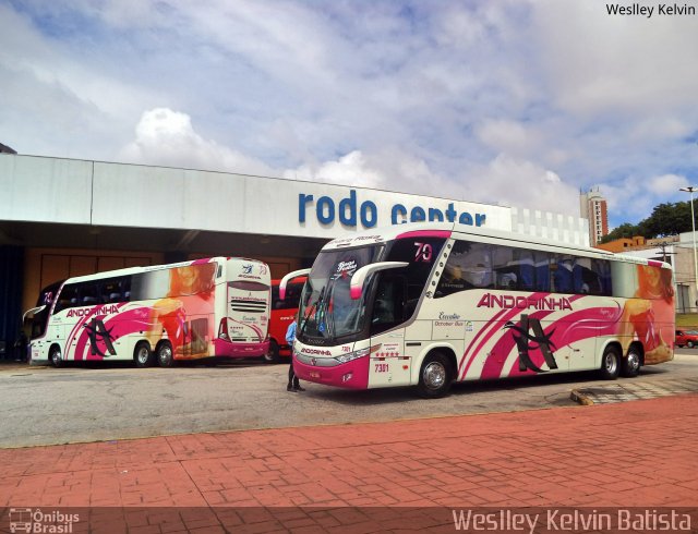 Empresa de Transportes Andorinha 7301 na cidade de Sorocaba, São Paulo, Brasil, por Weslley Kelvin Batista. ID da foto: 5605680.