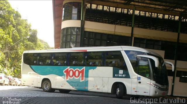 Auto Viação 1001 RJ 108.187 na cidade de Nova Friburgo, Rio de Janeiro, Brasil, por Giuseppe Carvalho. ID da foto: 5605250.