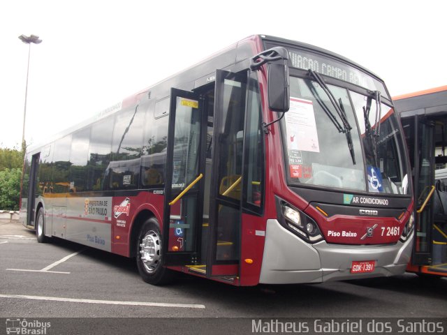 Viação Campo Belo 7 2461 na cidade de São Paulo, São Paulo, Brasil, por Matheus Gabriel dos Santos. Número da foto: #5608090.