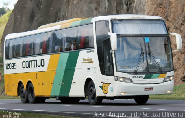 Empresa Gontijo de Transportes 12095 na cidade de Paracambi, Rio de Janeiro, Brasil, por José Augusto de Souza Oliveira. ID da foto: 5609186.